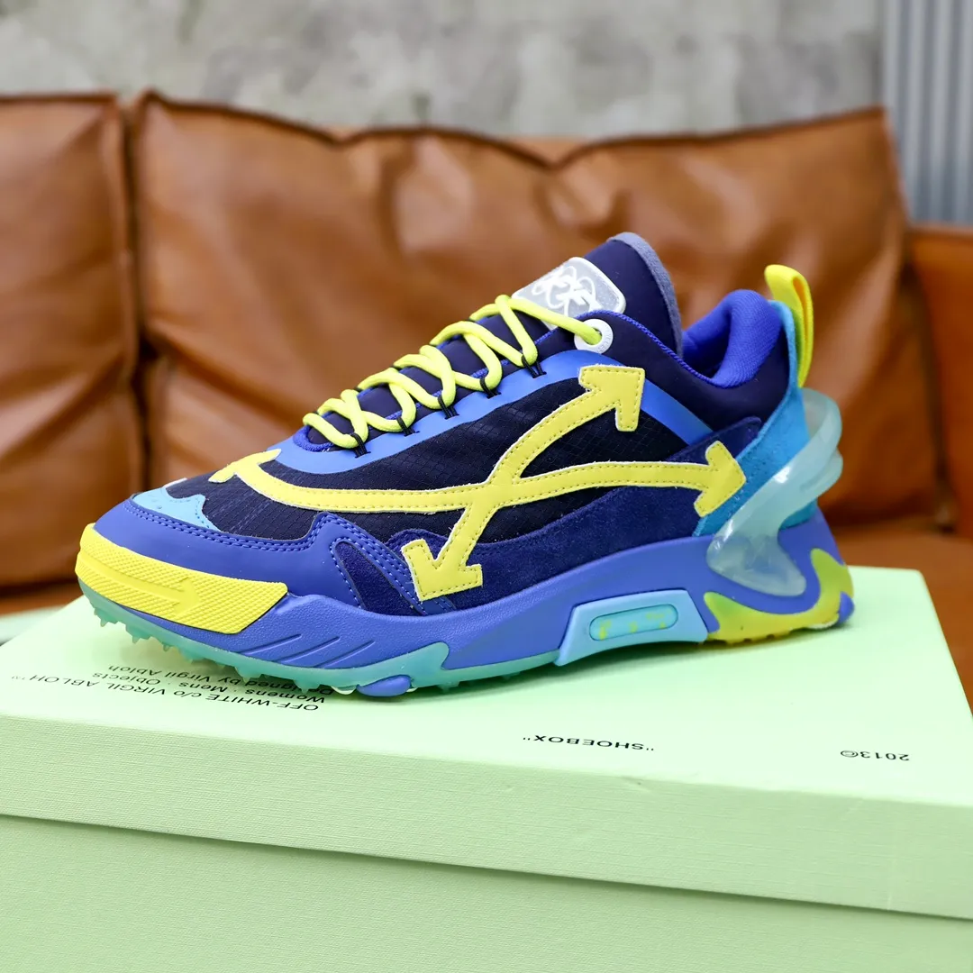 Men's shoes: 330💶[off-white]👫 Original one-to-one replica, high-end quality🥳The latest model has not been listed on the official website yet, the top version. Fabric: Imported open-edge beaded laminated leather Lining: Imported breathable mesh Outsole: Original foam soft, light and wear-resistant Imported TPU combination sole Male 38-44 (customized at 45)
